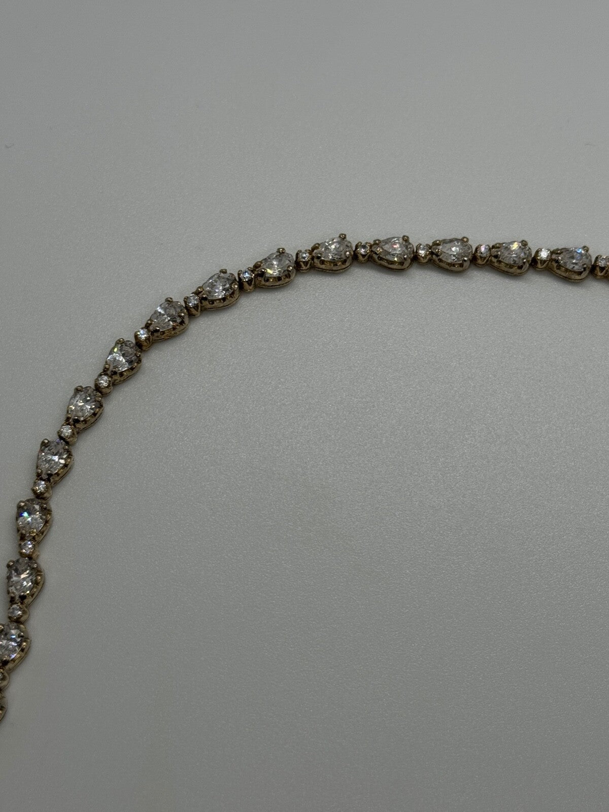 925 Sterling Silver Gold Plated CZ Bracelet