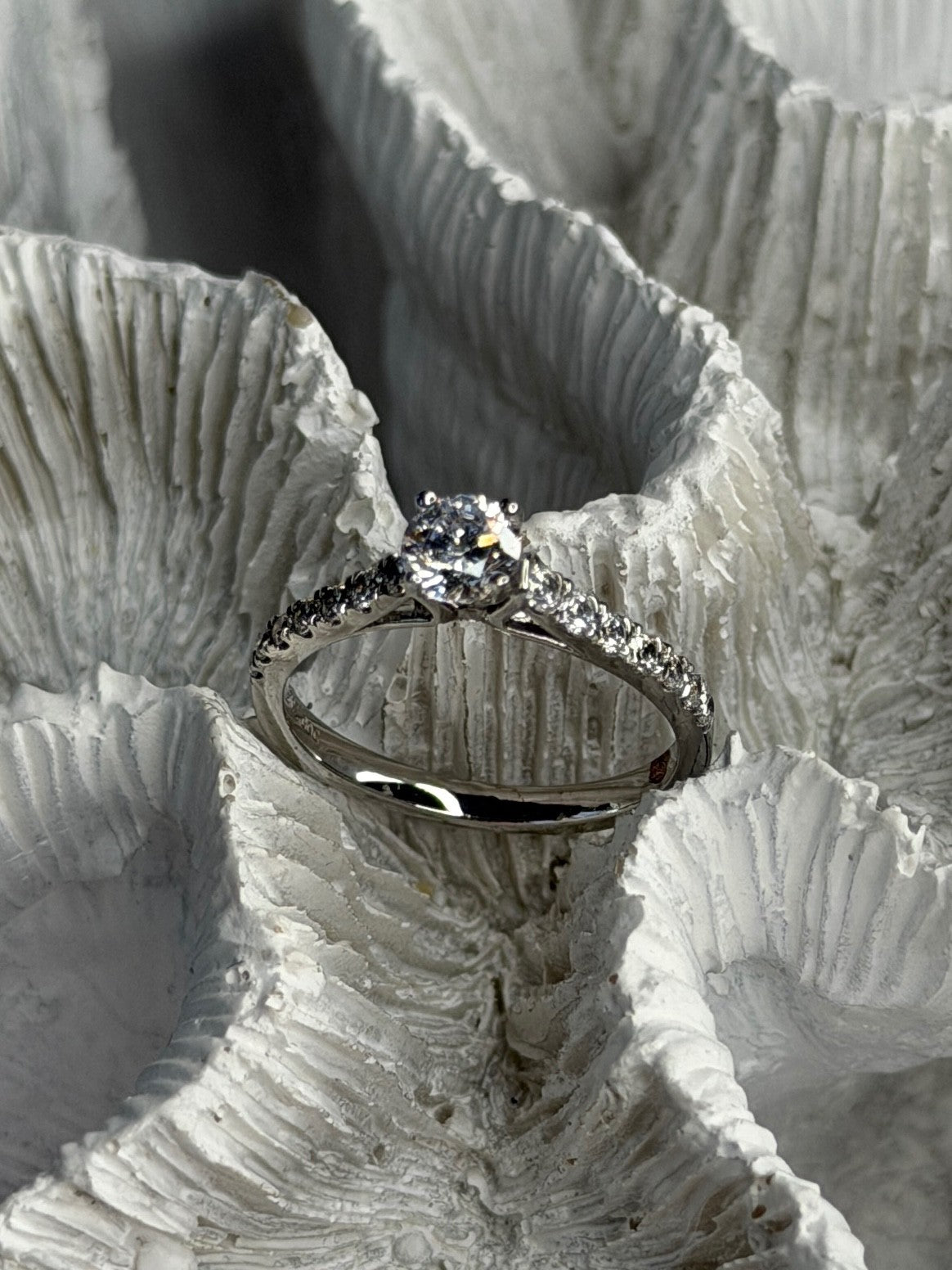 GOC 925 Sterling Silver Cz 0.86 ct Ring Size 7