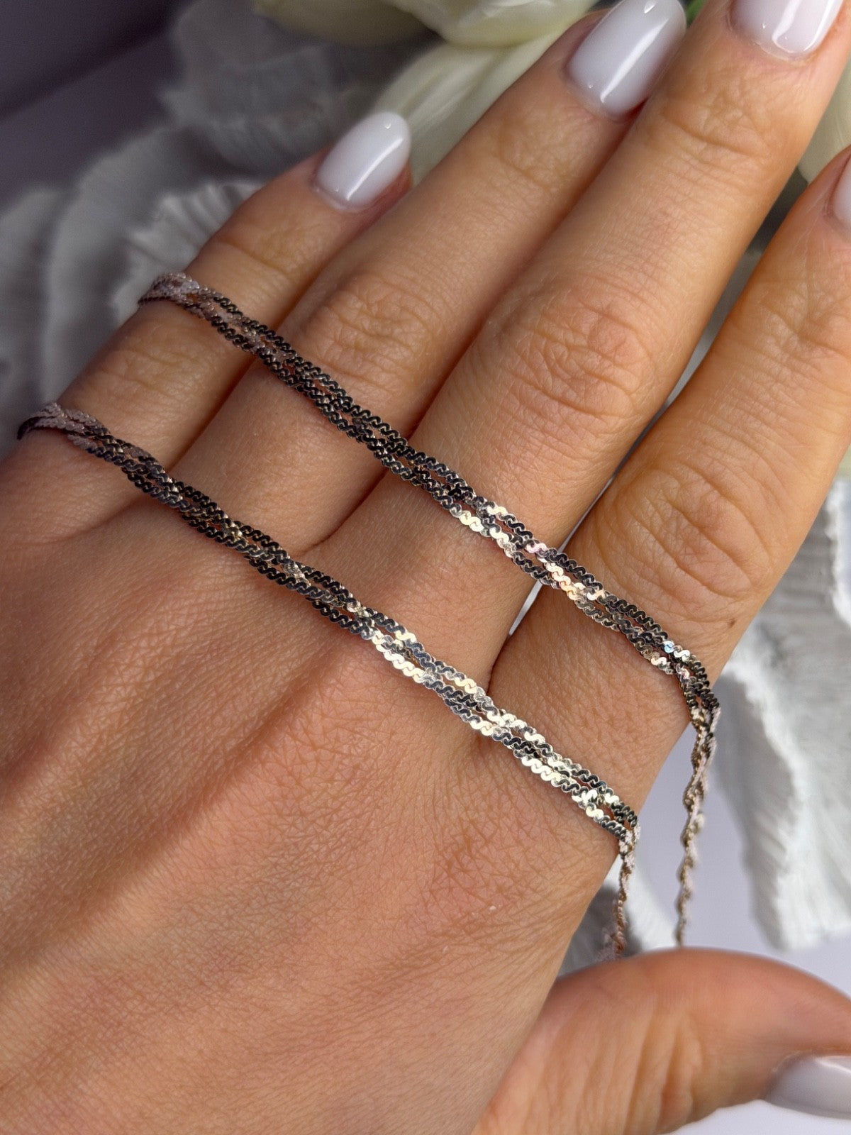 Elegant Italy Milor 925 Sterling Silver Necklace Chain Length 20 in