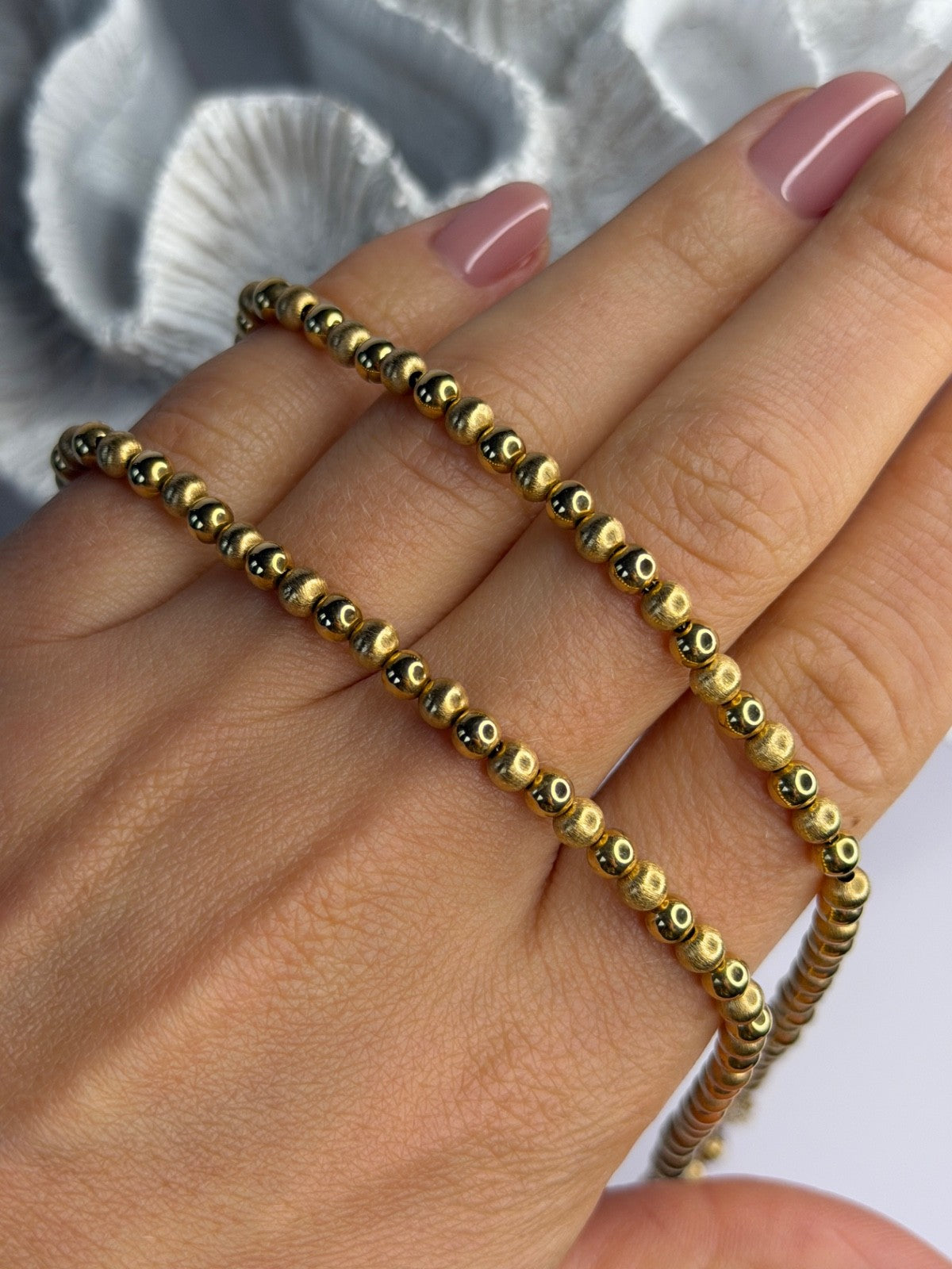 Elegant Design 14K Yellow Gold Necklace Length 23 in