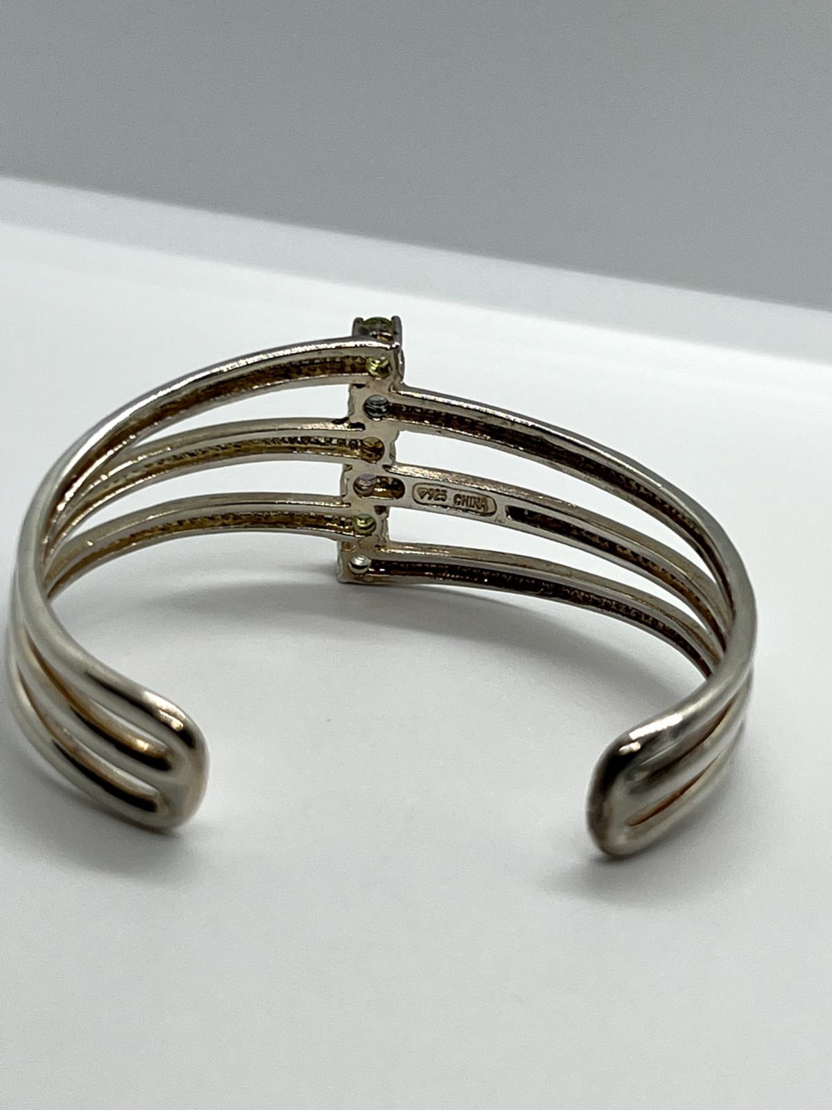 925 Sterling Silver Spinel Bracelet