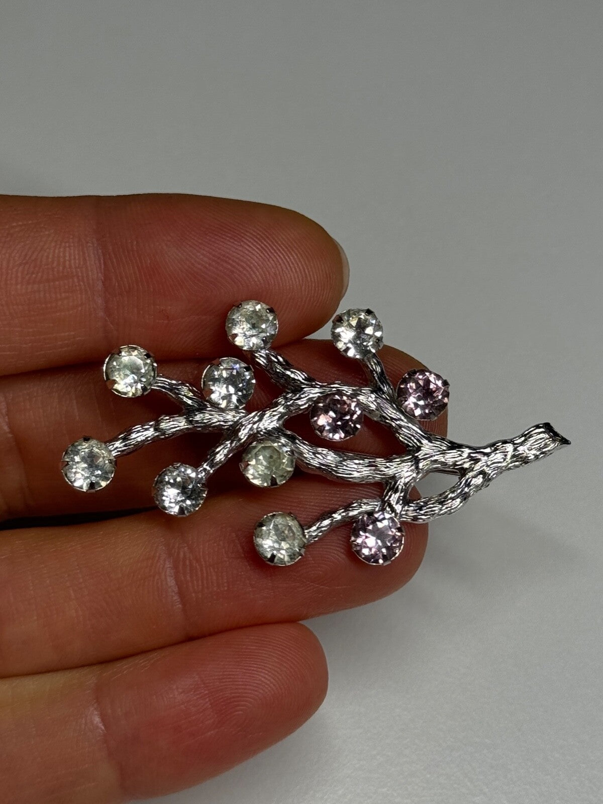 925 Sterling Silver Van Dell Spinel Brooch