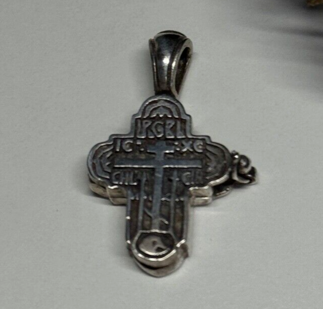 925 Sterling Silver Cross Length 27 Mm