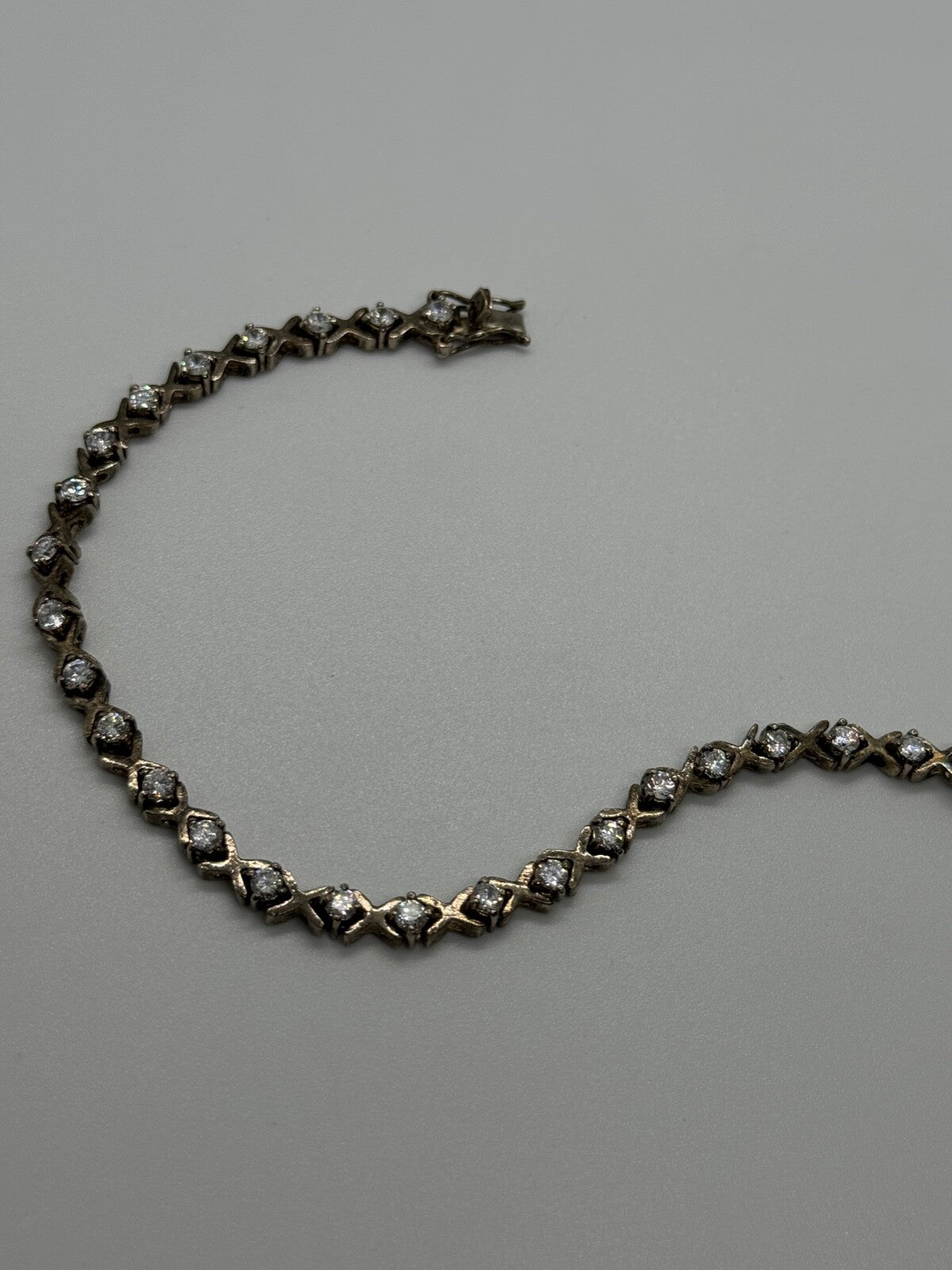 925 Sterling Silver CZ Bracelet