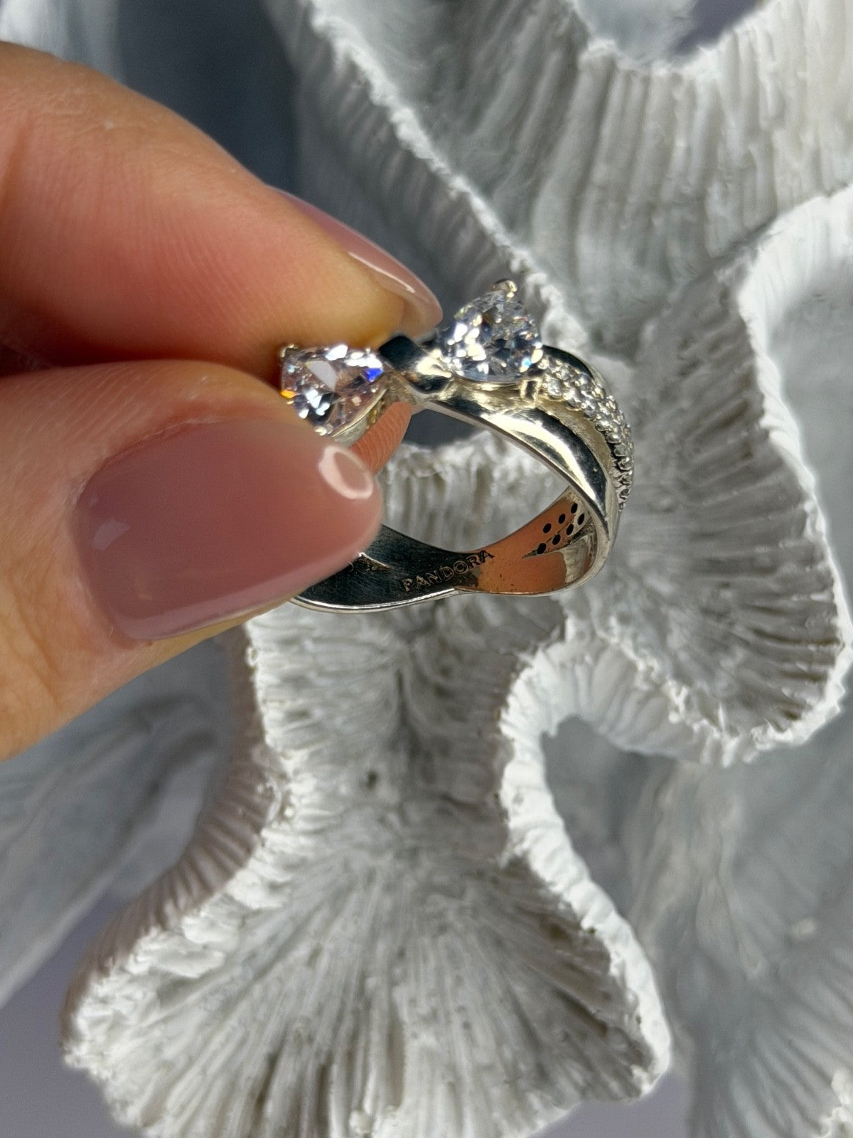 Pandora Ale 58 925 Sterling Silver Cz Ring Size 9