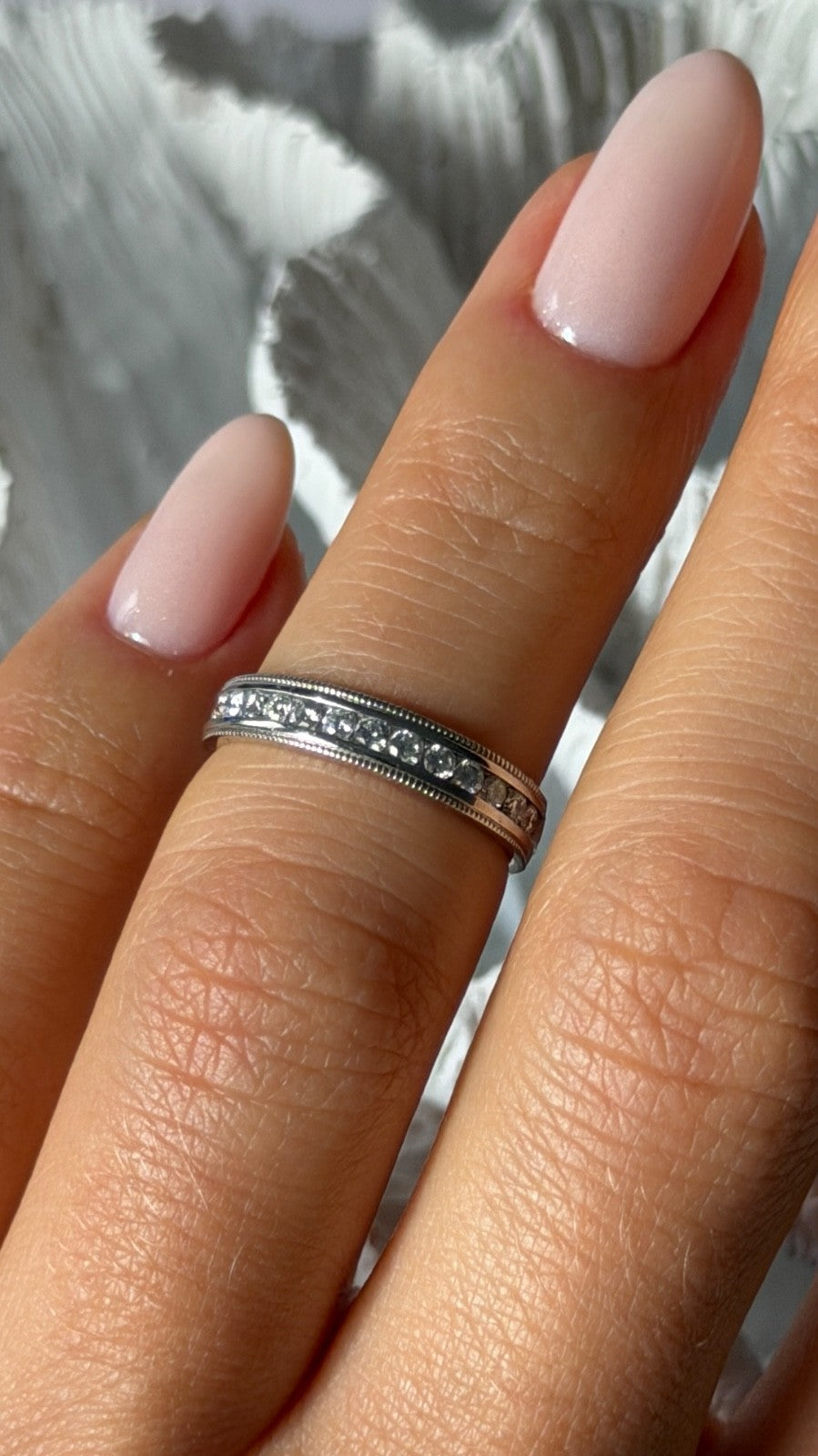 Platinum Diamond 0.20 ct Ring Size 4.5