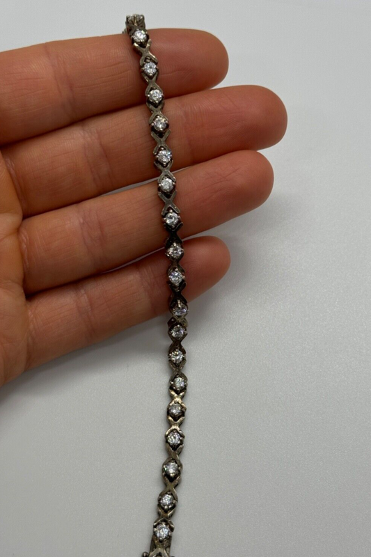 925 Sterling Silver CZ Bracelet