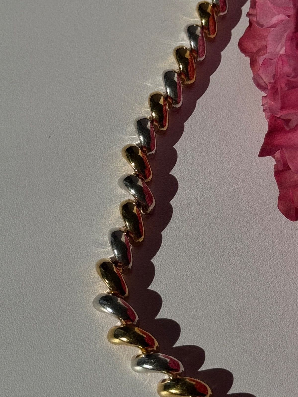 Italy Milor 925 Sterling Silver Gold Plated Bracelet 7 Inch