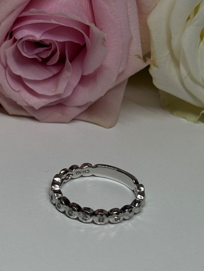 925 Sterling Silver CZ Ring Size 7