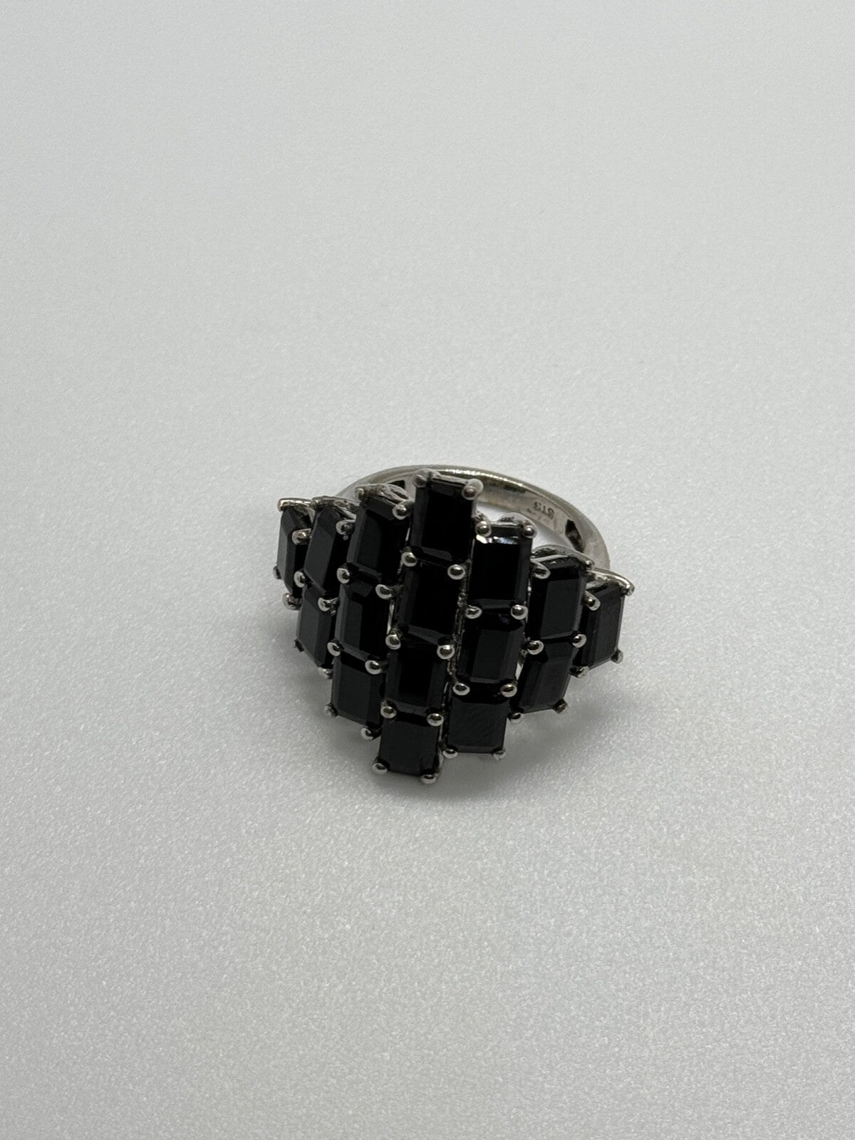 925 Sterling Silver Tourmaline Ring Size 5.5