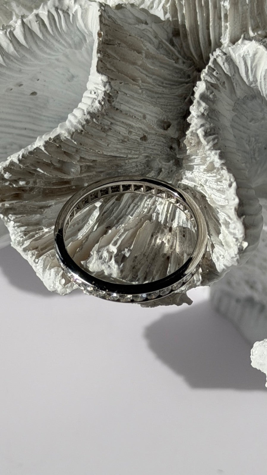 Platinum Diamond 1.10 ct Band Ring Size 10
