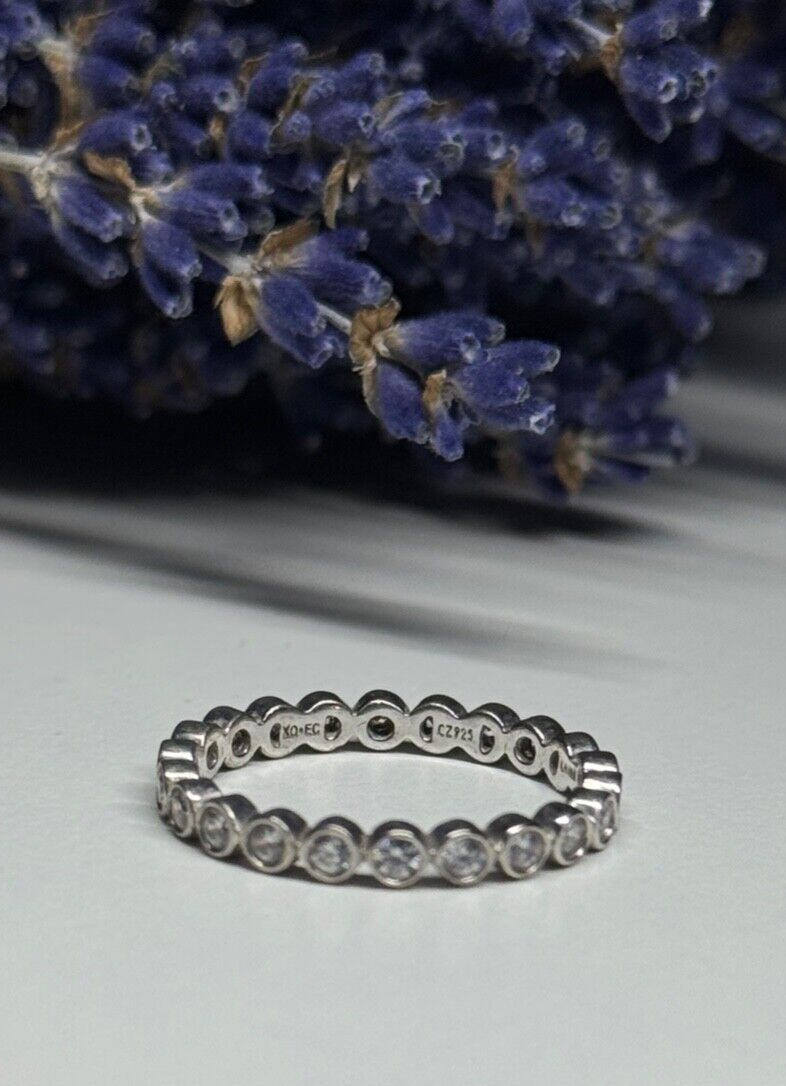 925 Sterling Silver CZ Ring Size 7.5
