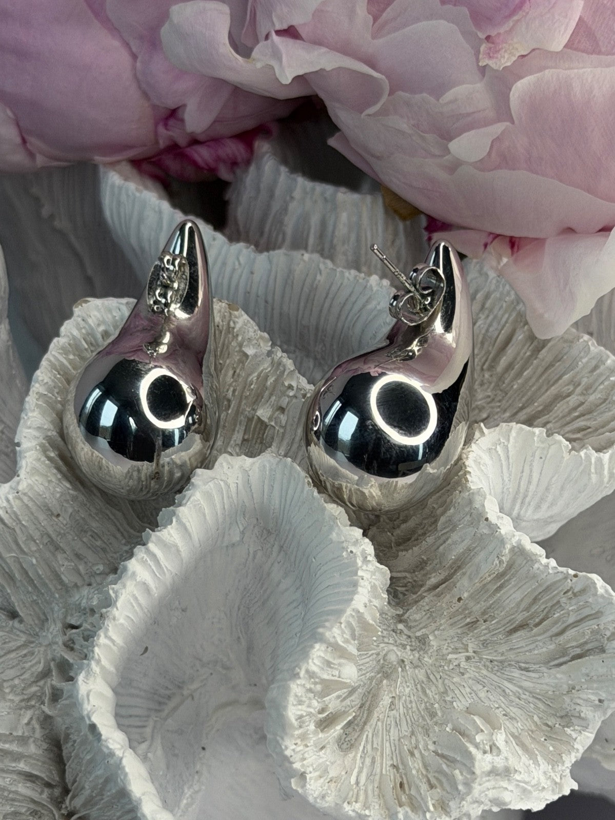 925 Sterling Silver Drop Earrings Length 1.25 Inch