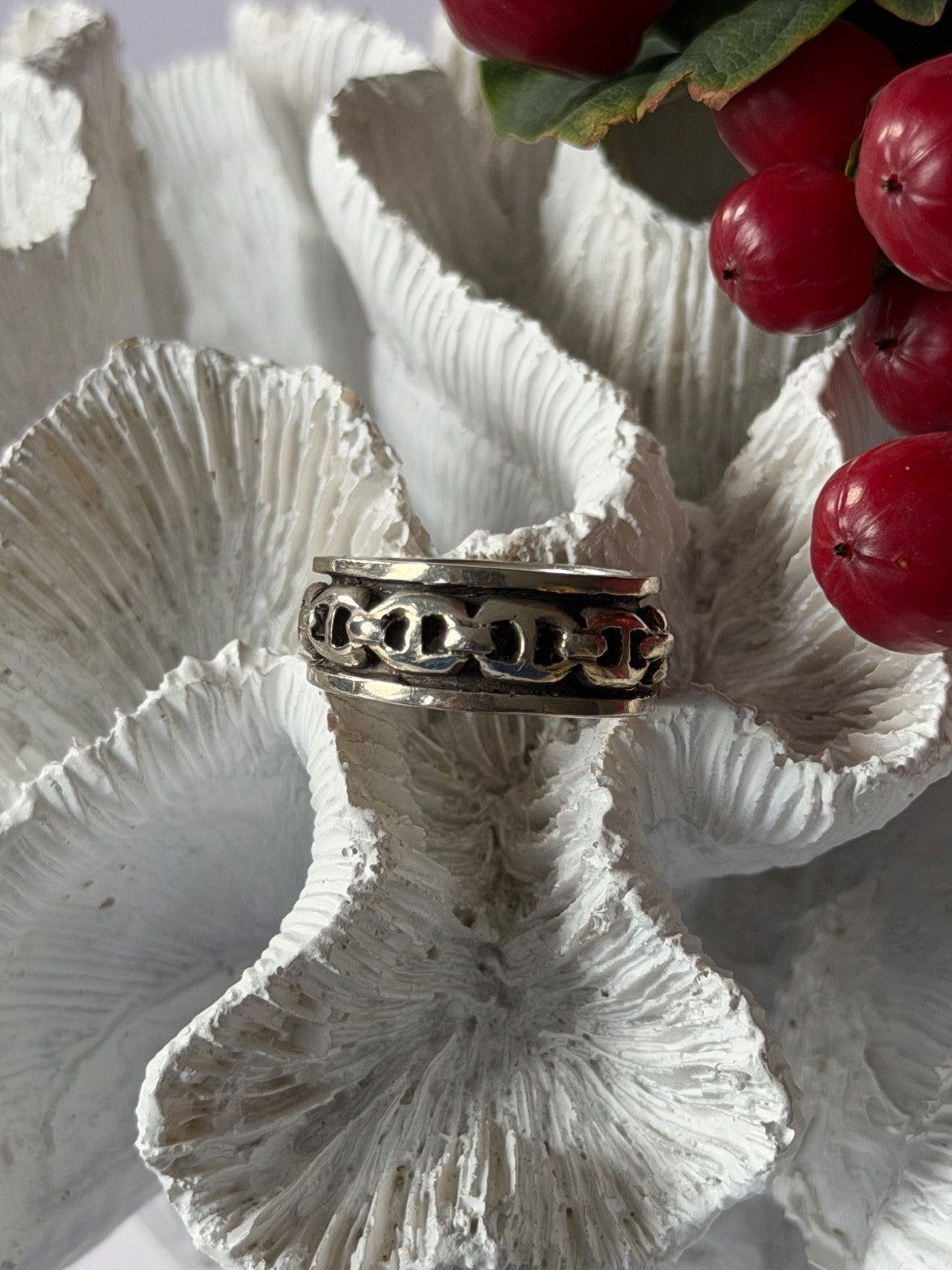 Vintage Spinning 925 Sterling Silver Ring Size 9