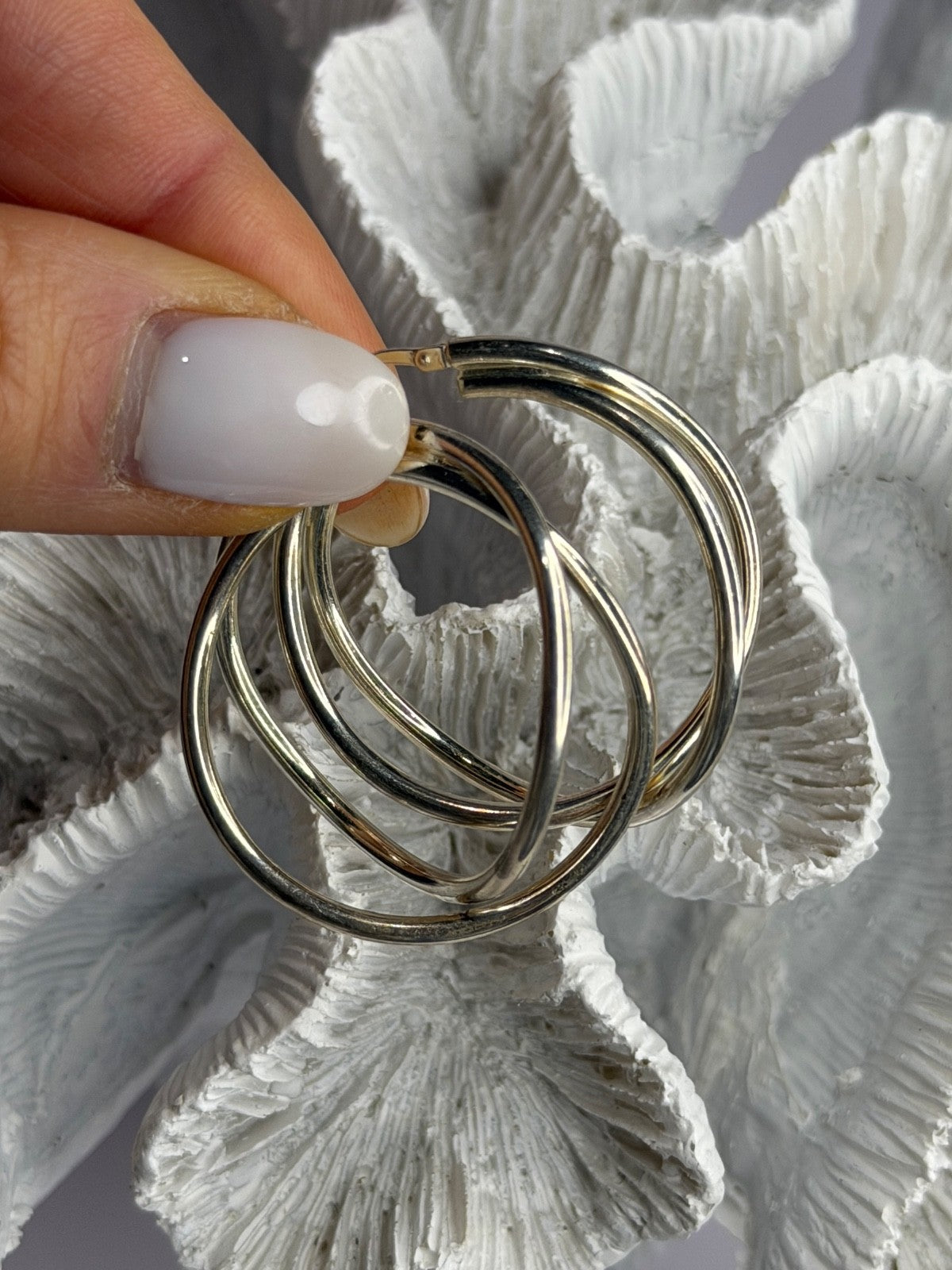 Italy Elegant 925 Sterling Silver Earrings
