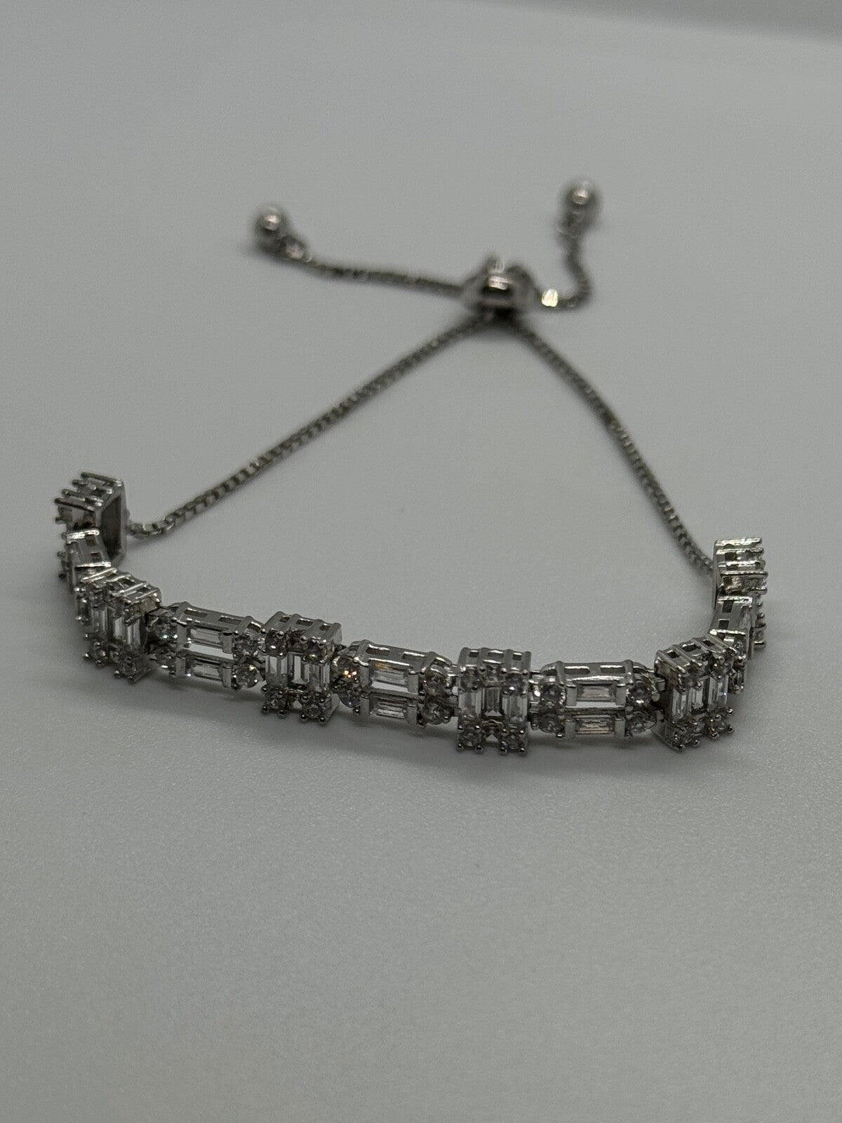 925 Sterling Silver CZ Bracelet