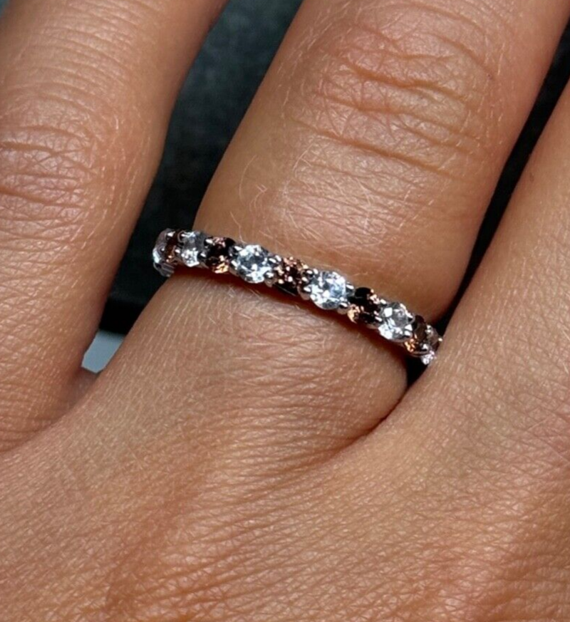 925 Sterling Silver CZ Ring Size 5.5