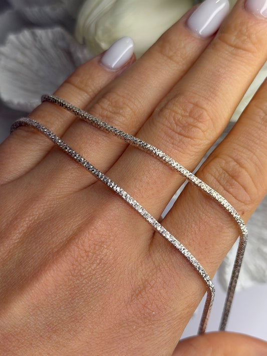 Elegant Italy Milor 925 Sterling Silver Chain Necklace