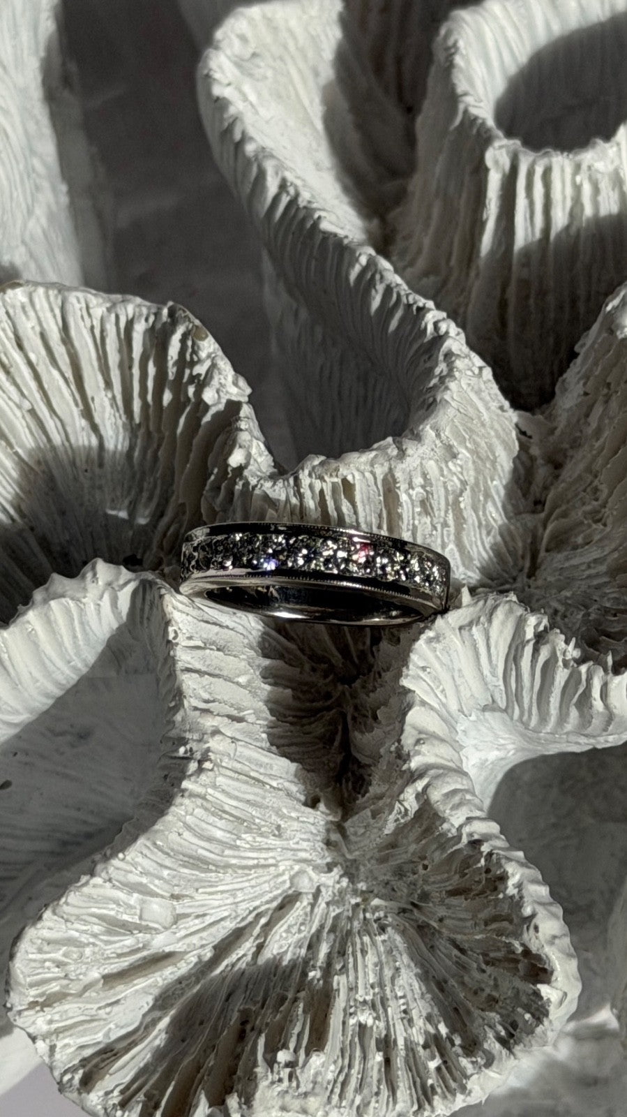 14K White Gold Diamond 0.75 ct Ring Size 5.5