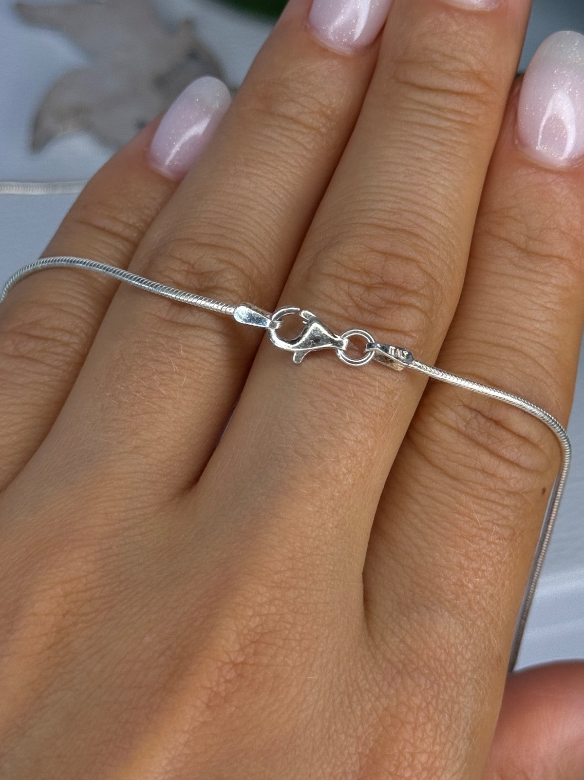 925 Sterling Silver Cupid Necklace Length 24 in