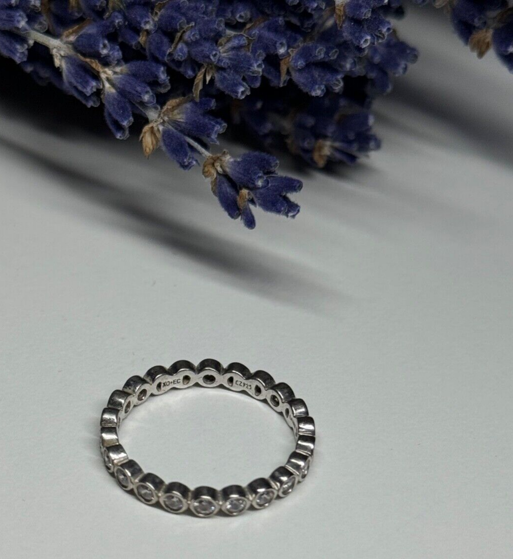 925 Sterling Silver CZ Ring Size 7.5
