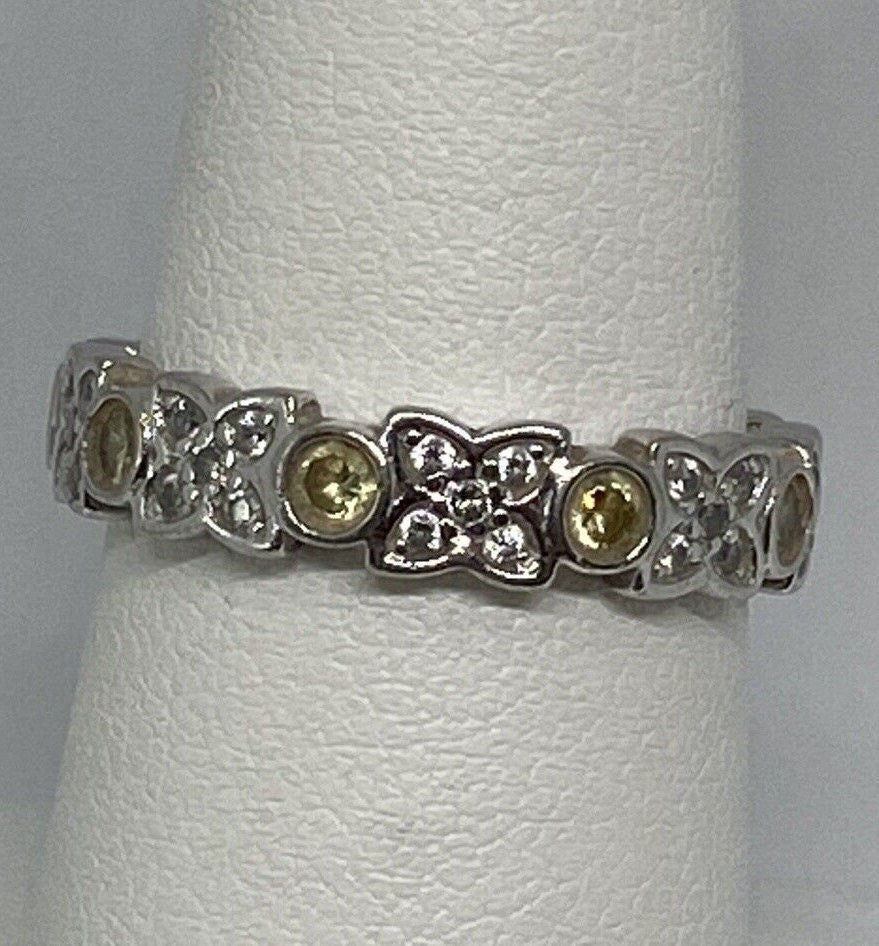925 Sterling Silver CZ Ring Size 7