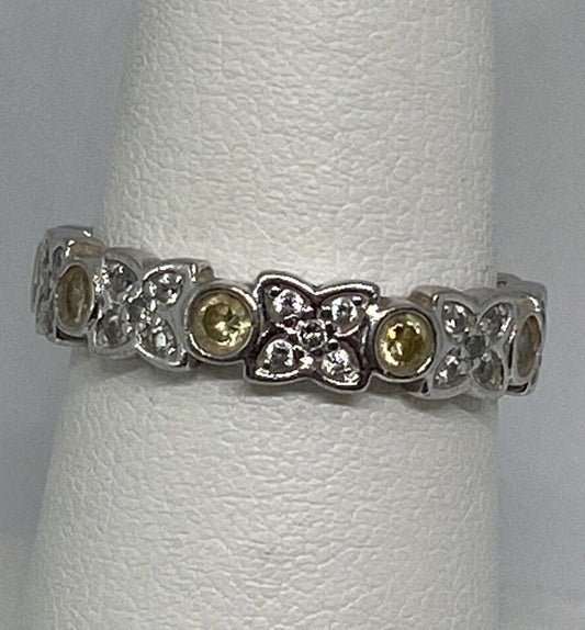 925 Sterling Silver CZ Ring Size 7