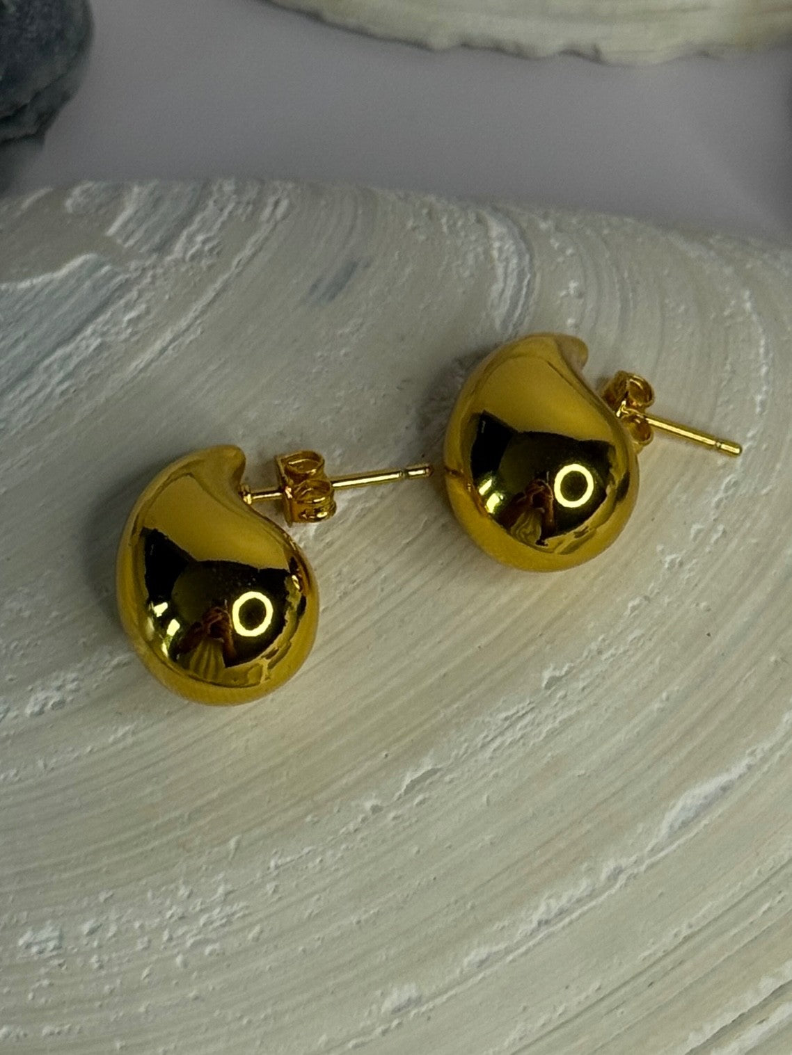 925 Sterling Silver Gold Plated Drop Earrings Length 0.7 Inch