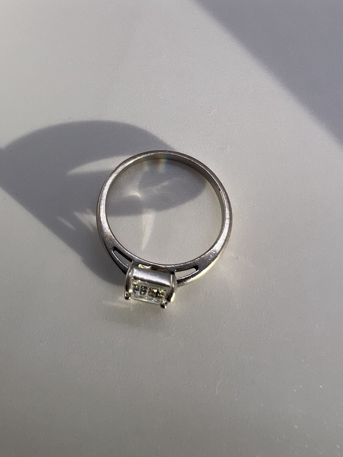 925 Sterling Silver & CZ Ring Size 7