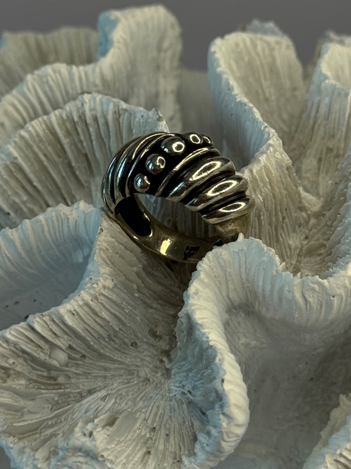 Unique Design 925 Sterling Silver Ring Size 7