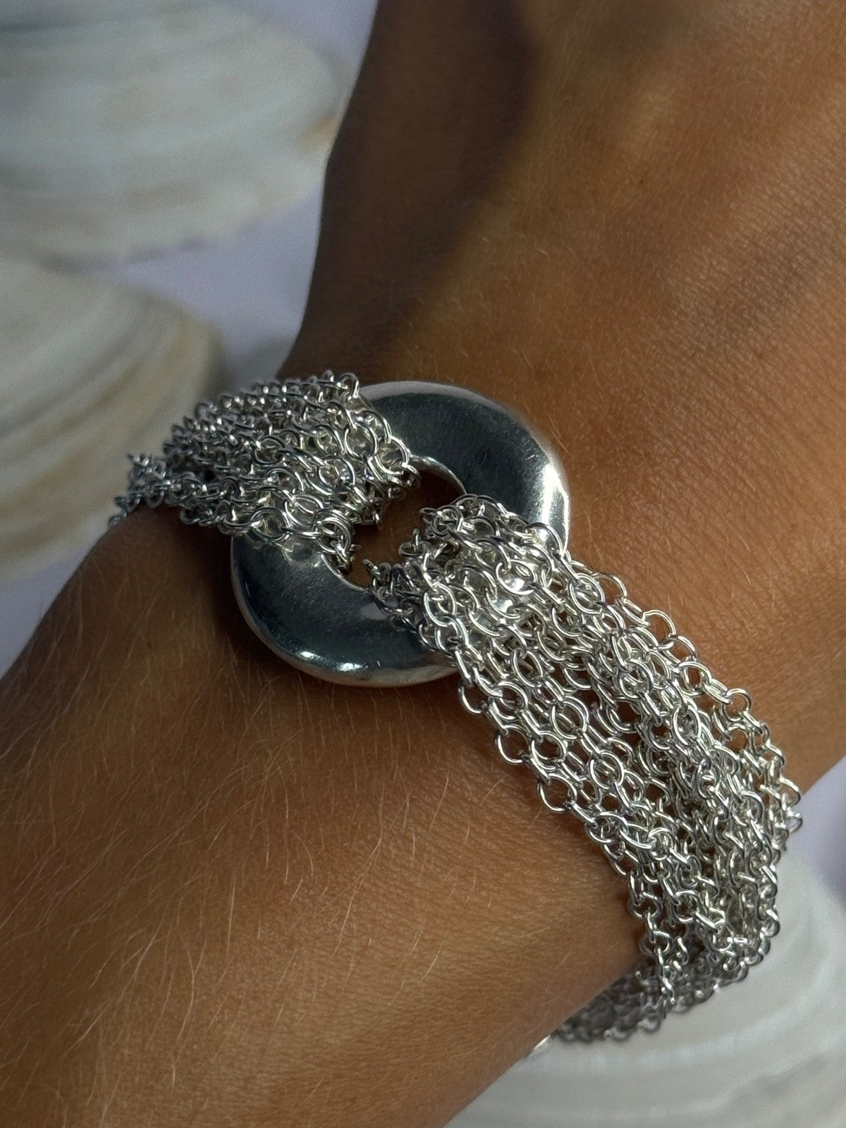 Elegant Design 925 Sterling Silver Bracelet Length 8