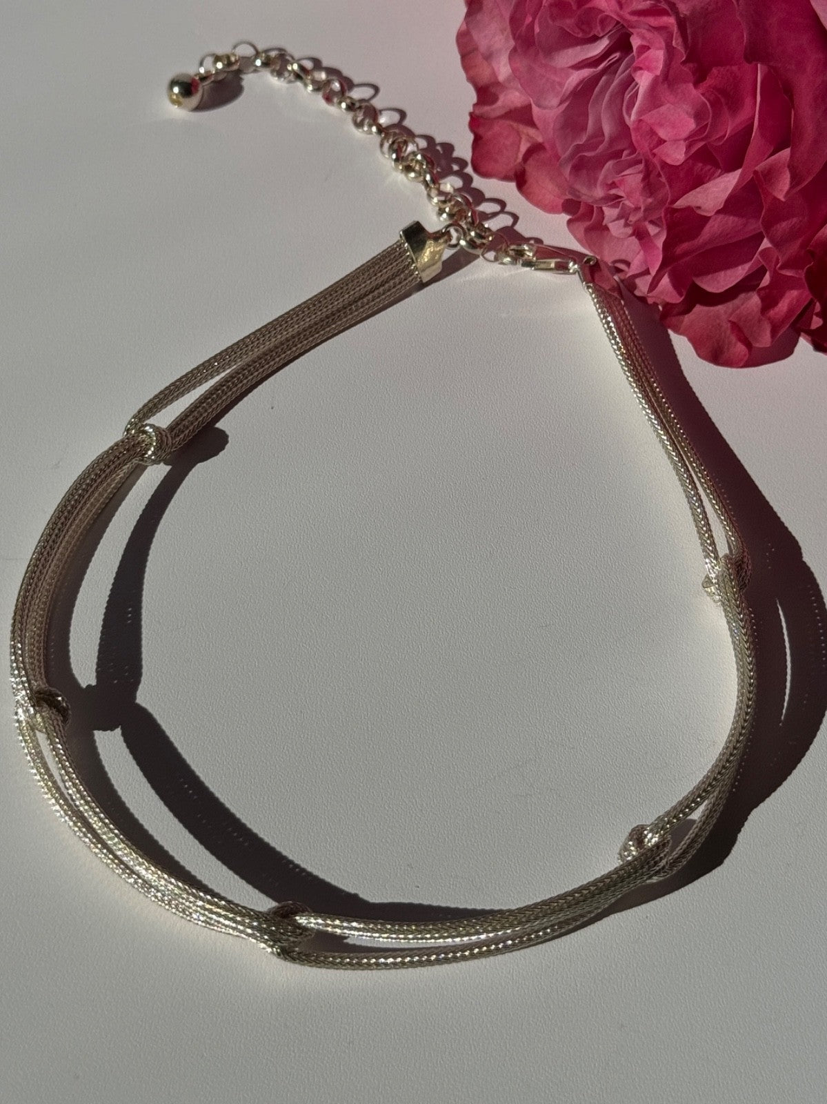 Italy Milor 925 Sterling Silver Necklace Length 13/17 Inch