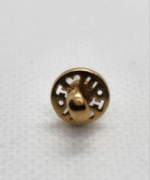 10K Yellow Gold Crystal Swarovski Pendant