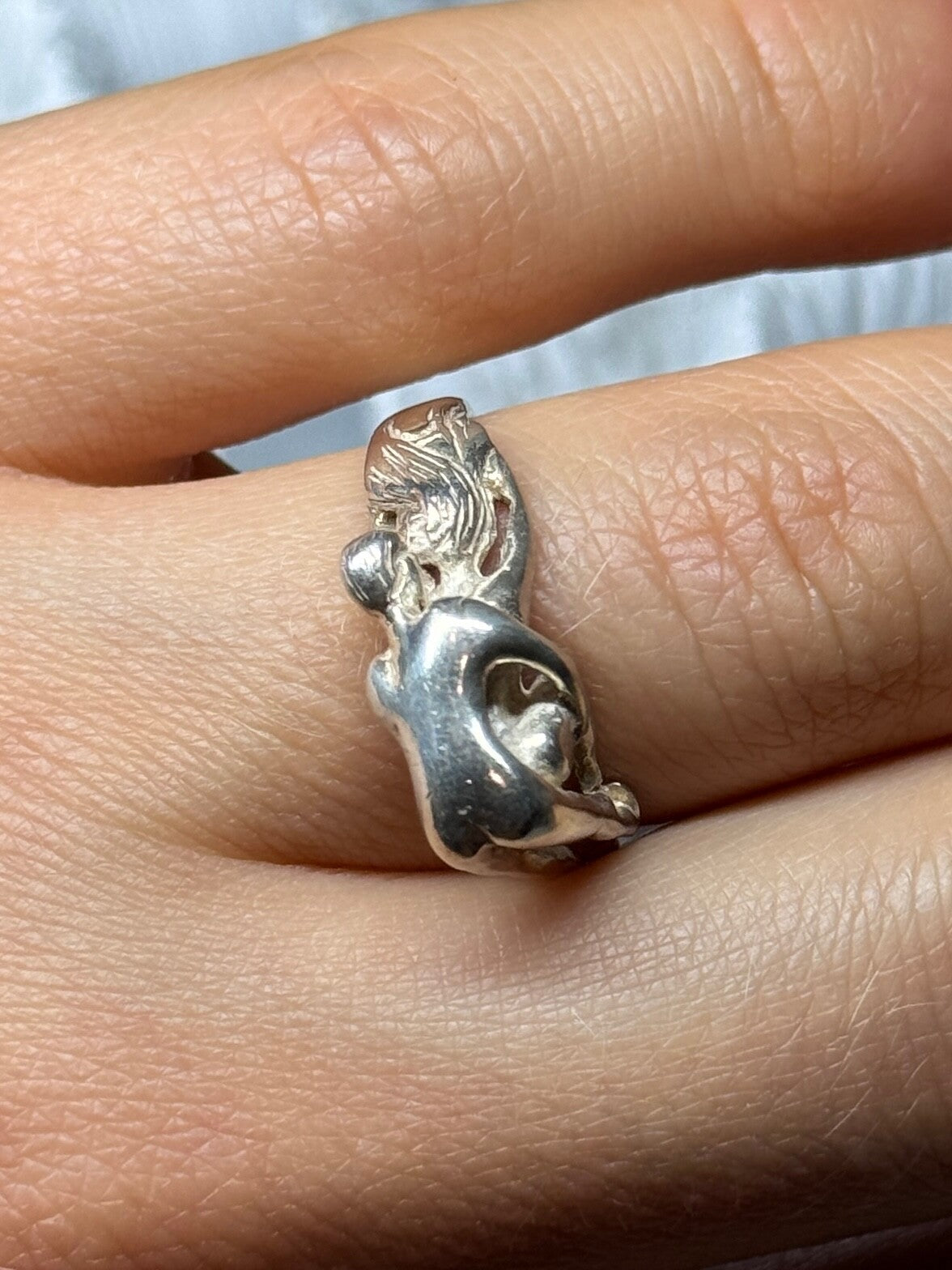 925 Sterling Silver Kamasutra Ring Size 7