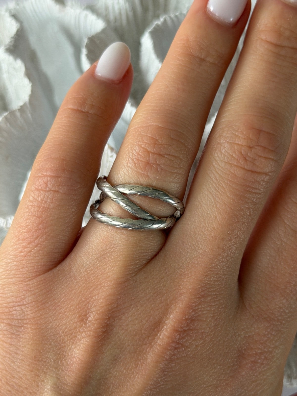 Trio 925 Sterling Silver Ring Size 7