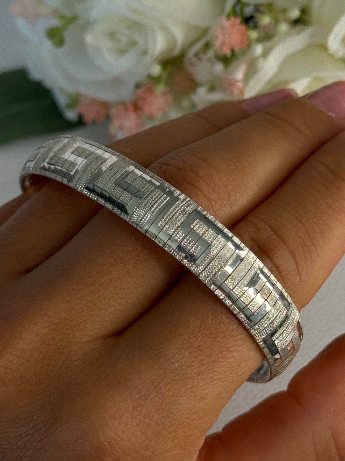 Jcm Italy 925 Sterling Silver Bracelet Length 7.5 Inch