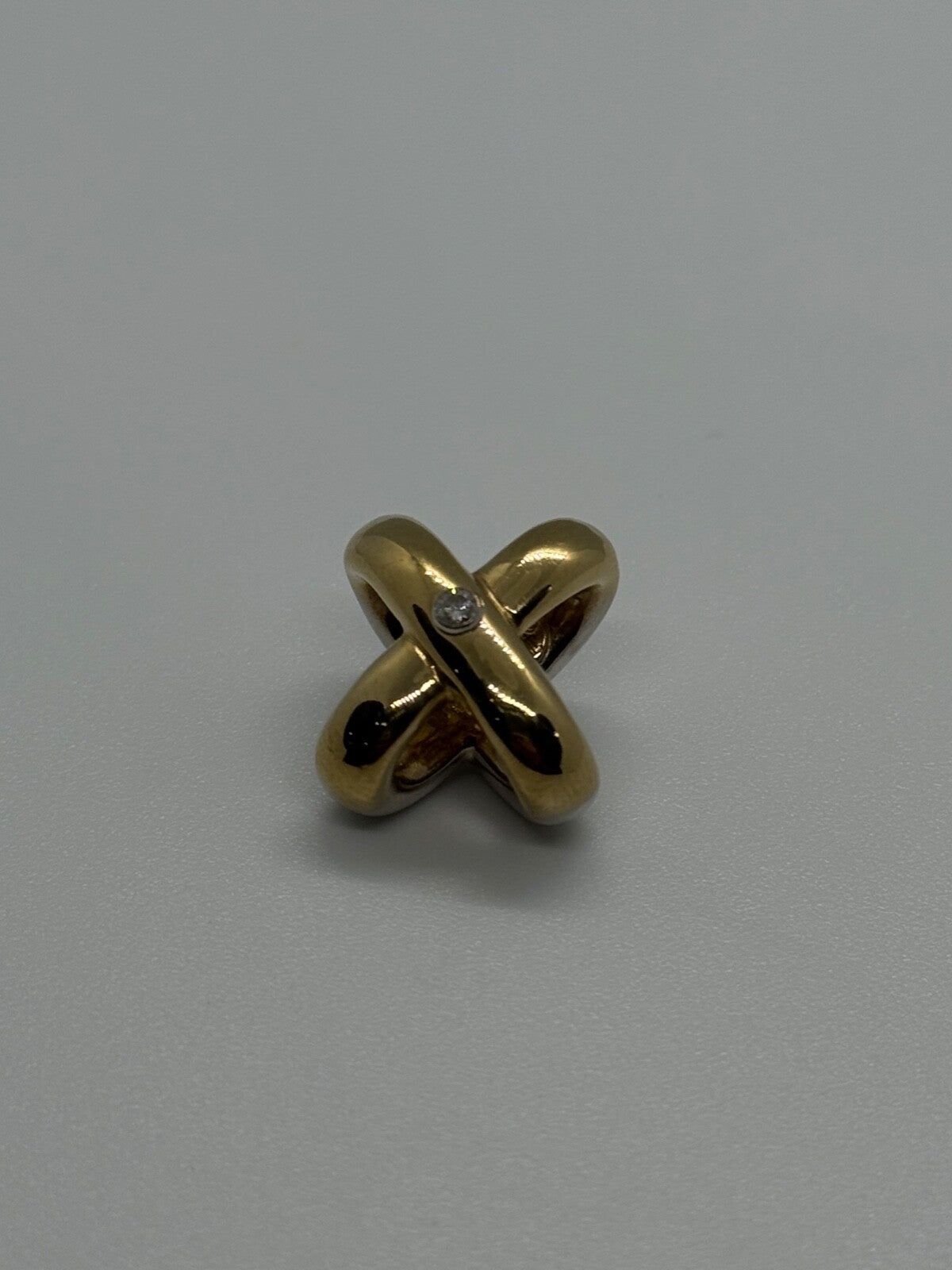 14K Yellow AND White Gold Pendant Lenght 17.3 mm