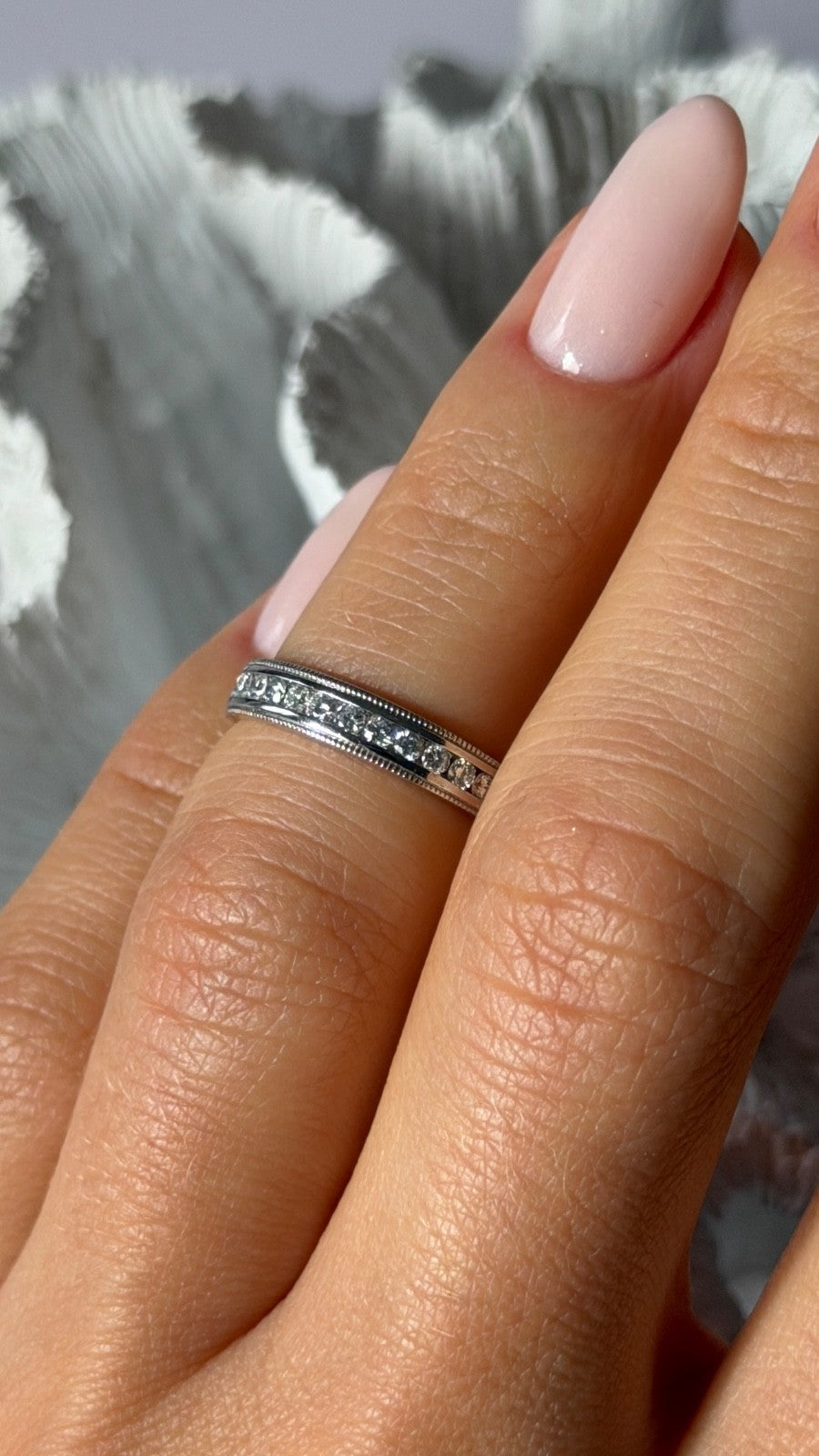 Platinum Diamond 0.20 ct Ring Size 4.5