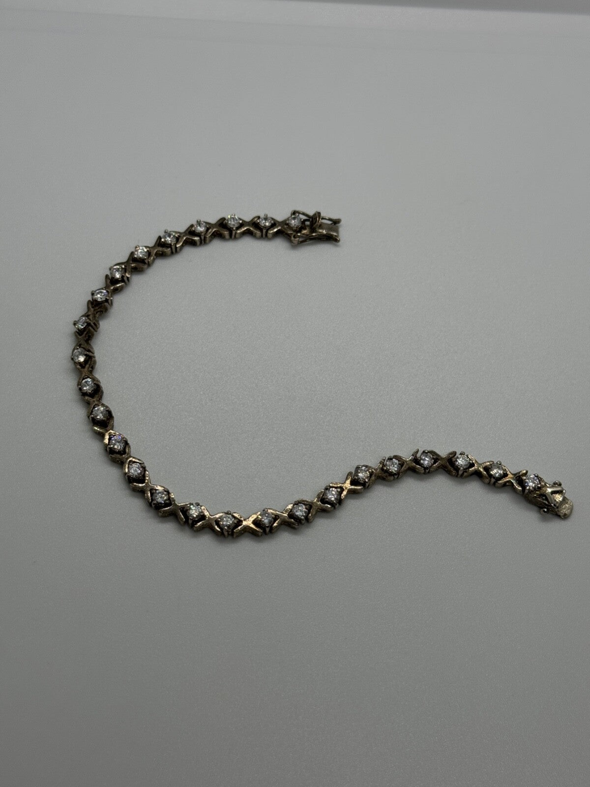 925 Sterling Silver CZ Bracelet