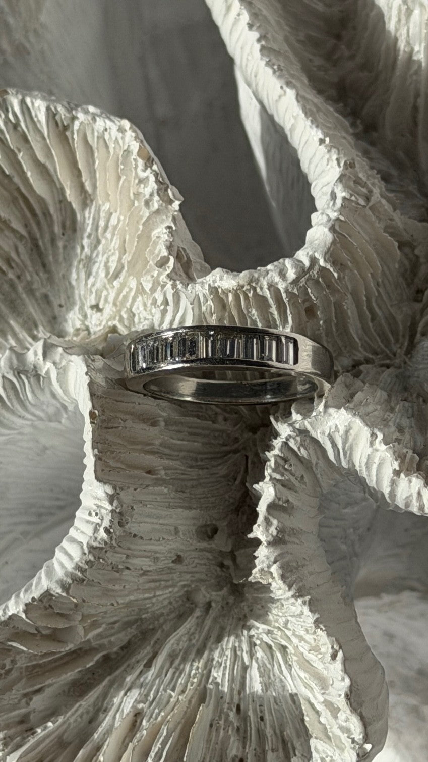 Classy Platinum Diamond 0.48 ct Ring Size 5.5