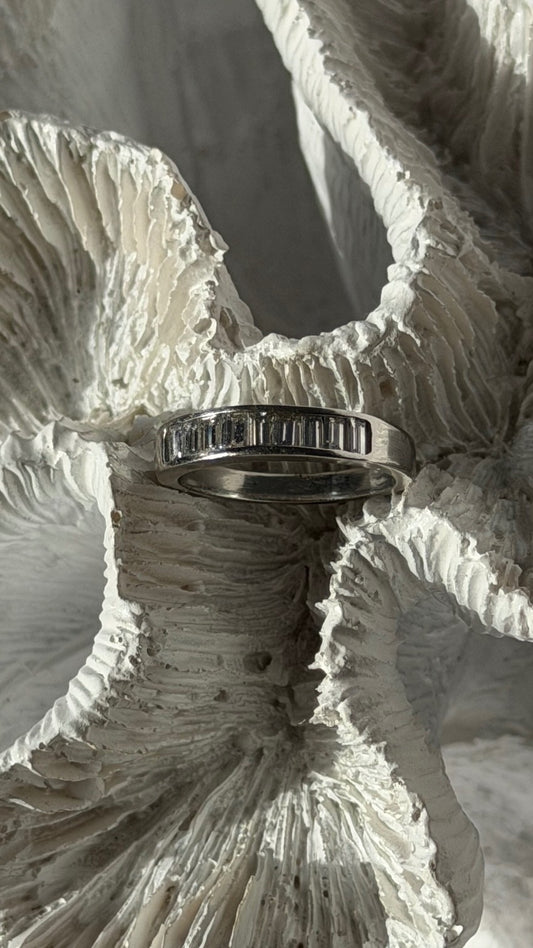 Classy Platinum Diamond 0.48 ct Ring Size 5.5