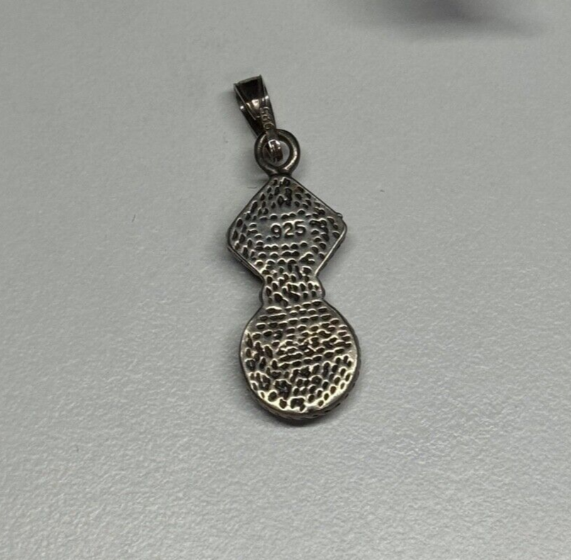 925 Sterling Silver Turquoise & Opal Pendant