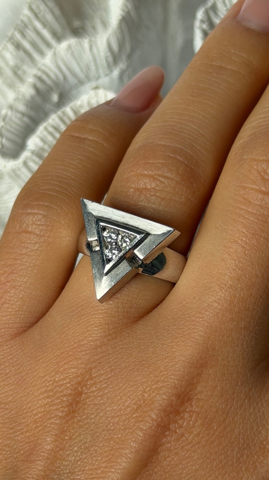 18K White Gold Diamond 0.30 carats Ring Size 7.5