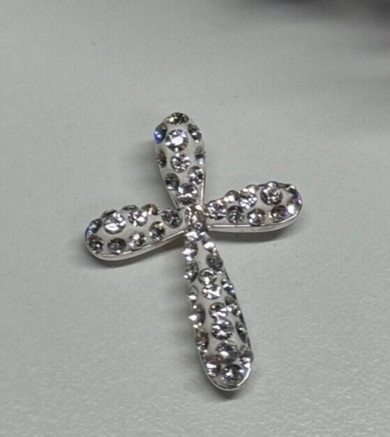 925 Sterling Silver CZ Cross