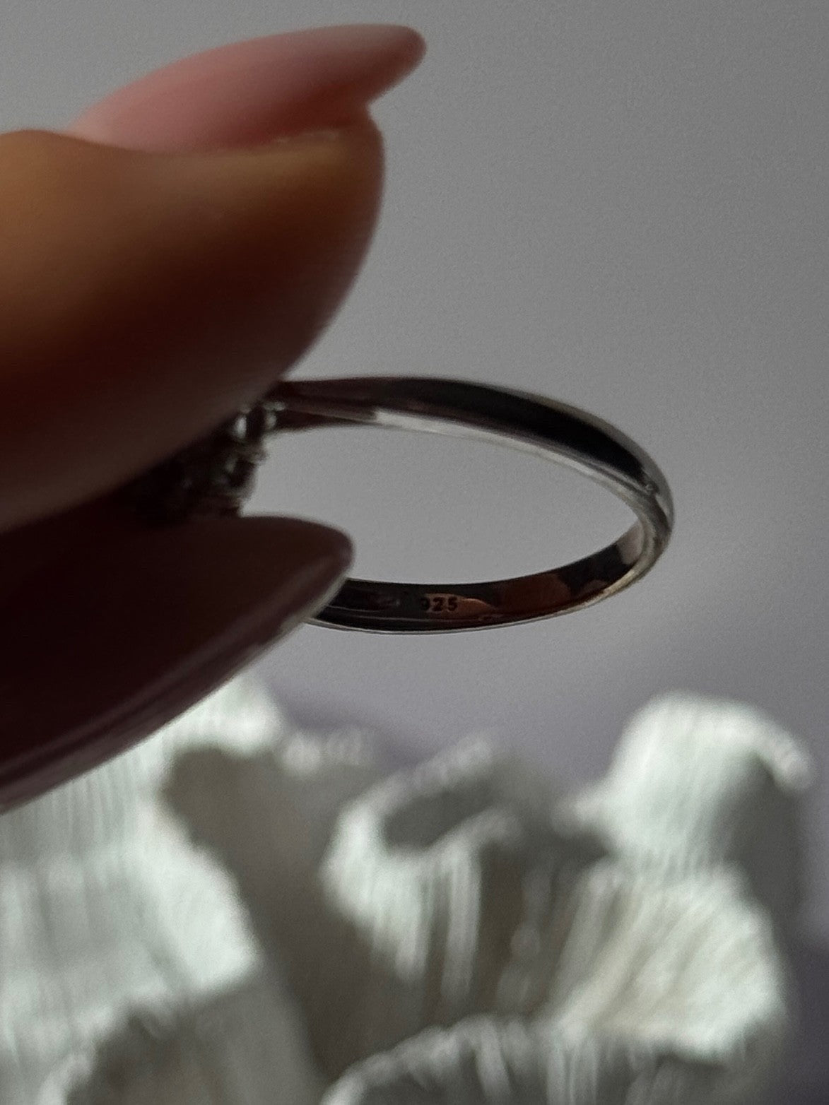 925 Sterling Silver Sapphire & Beryl Ring Size 9