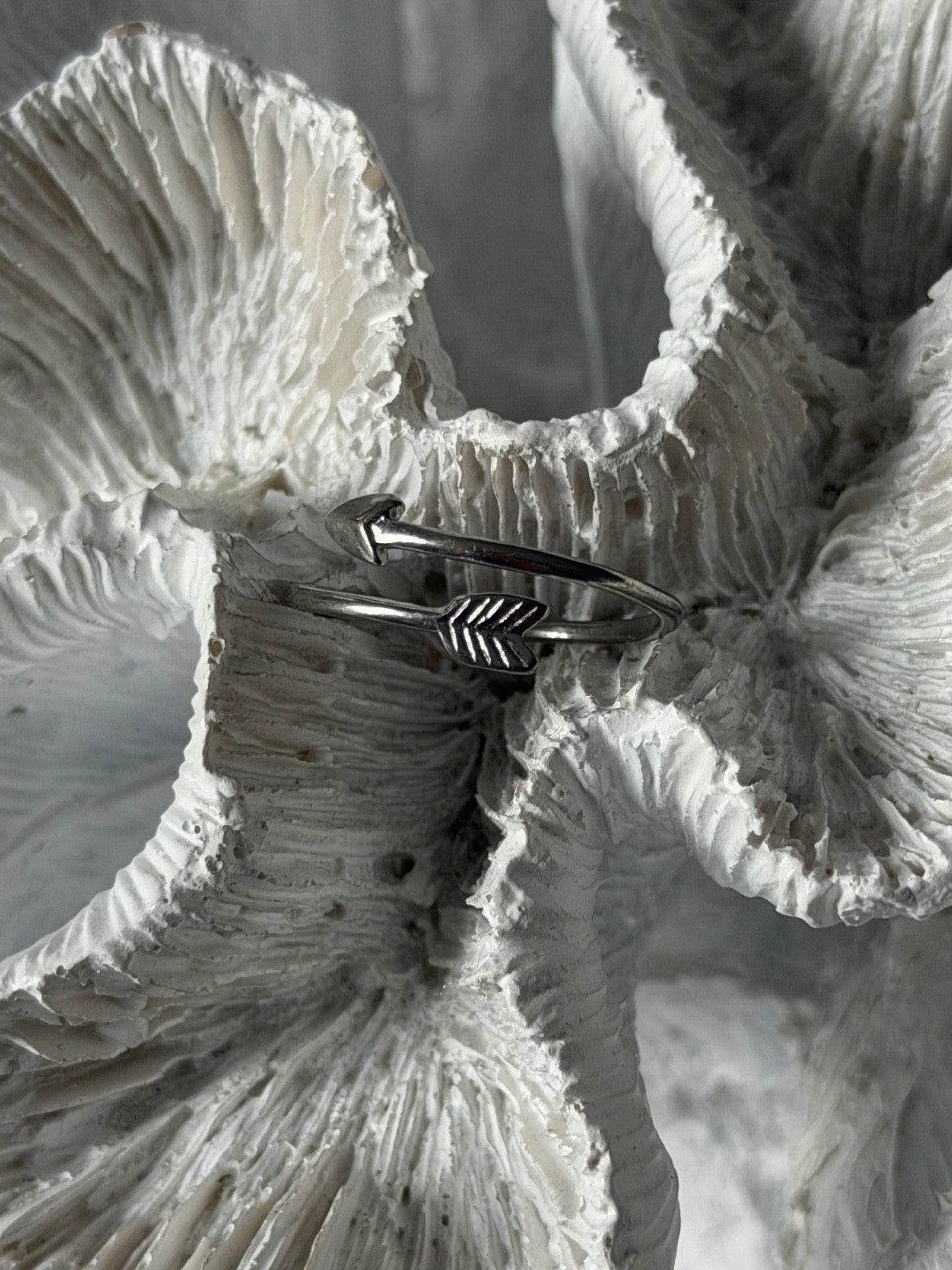 Adjustable Arrow 925 Sterling Silver Ring