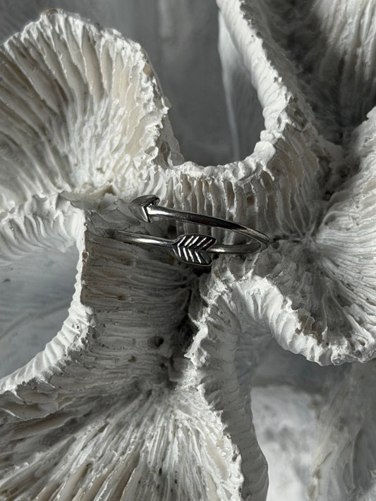 Adjustable Arrow 925 Sterling Silver Ring