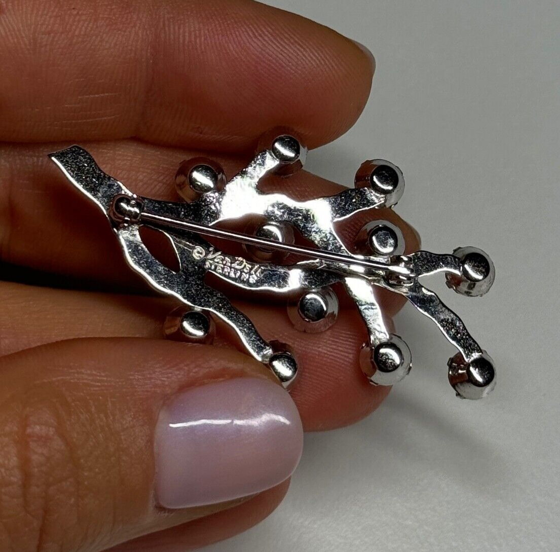 925 Sterling Silver Van Dell Spinel Brooch