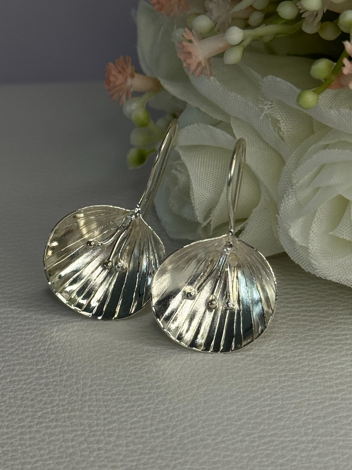 925 Sterling Silver Earrings Length 1.30 Inch
