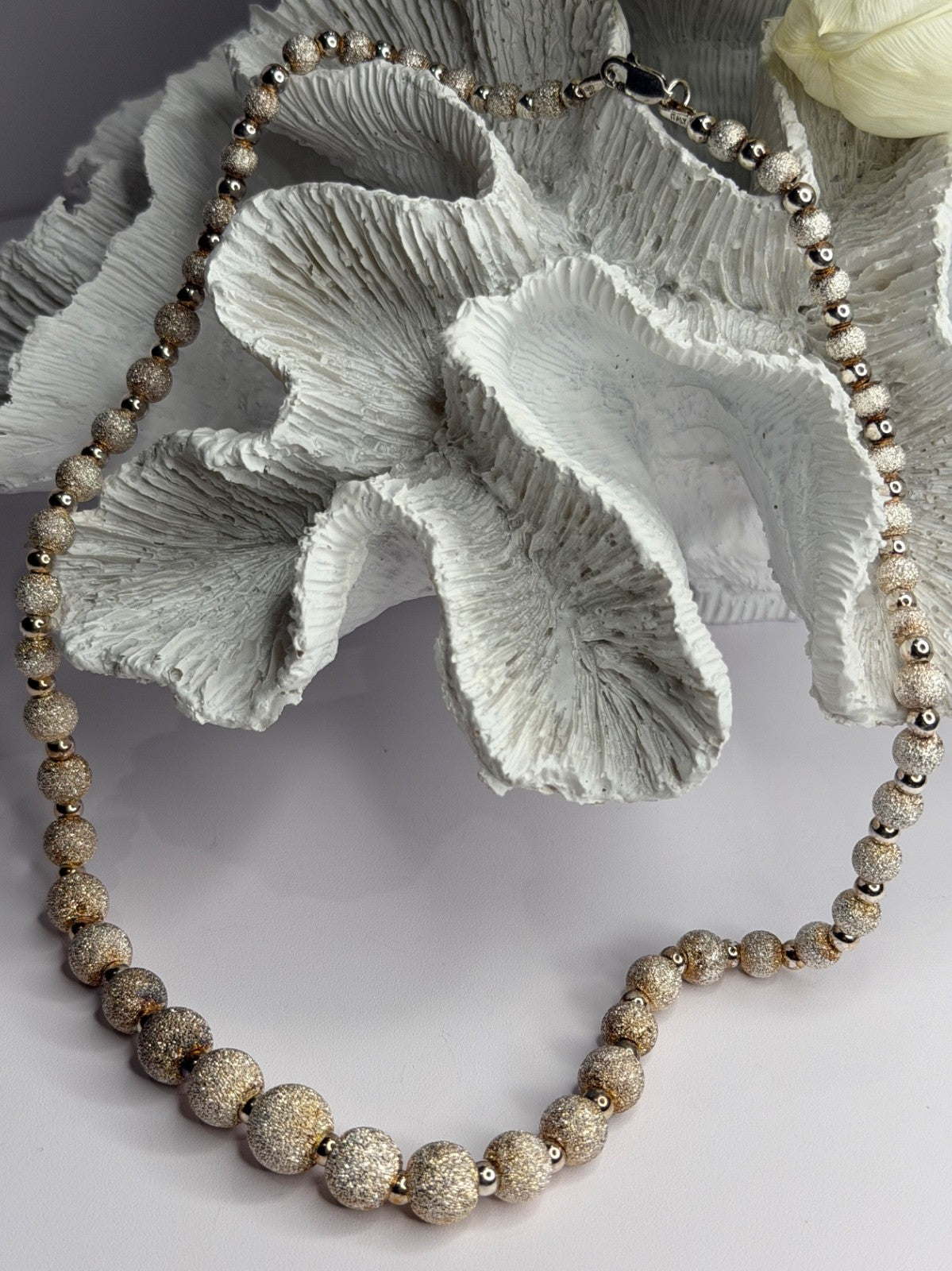 Beautiful Italy Milor 925 Sterling Silver Necklace Length 18 in